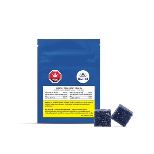 cannabis-WANA-Blueberry Sour Soft Chews