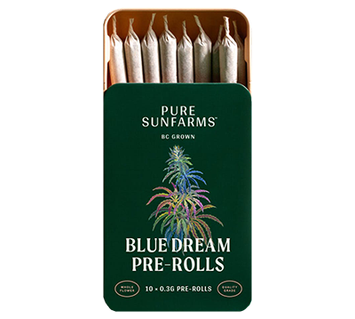 pure sunfarms blue dream pre-rolls