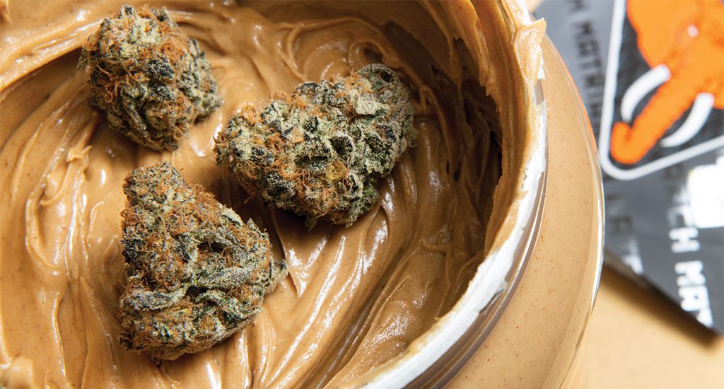 Spinach peanut butter breath cannabis in peanut butter jar