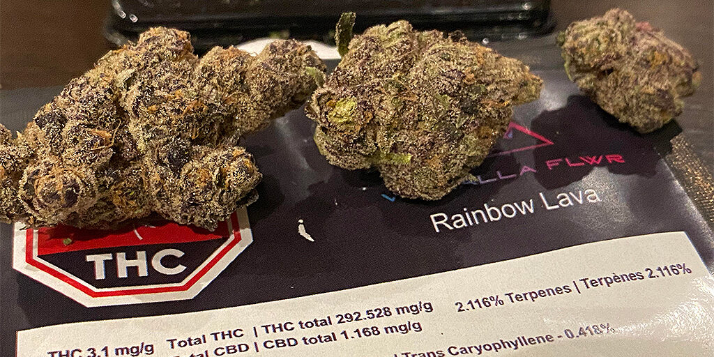 Valhalla Flwr Rainbow Lava Cannabis Buds