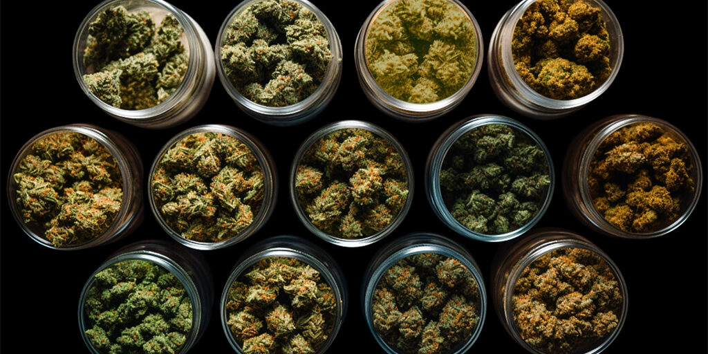 cannabis-buds-in-jars cannabis buds in jars