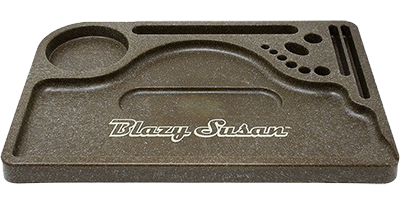 blazy susan plastic rolling tray