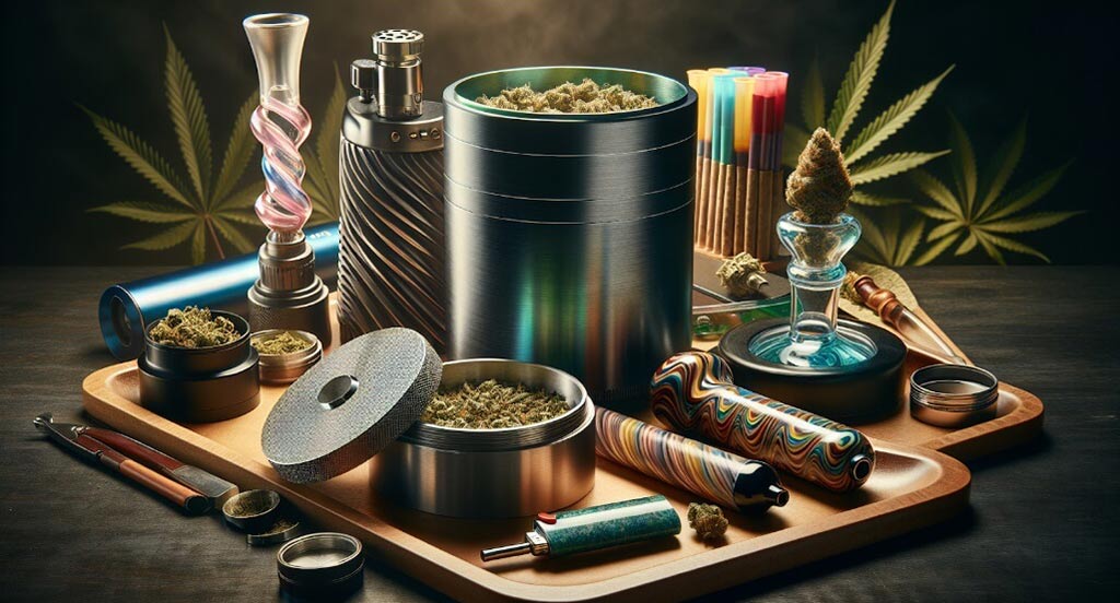 various cannabis accessories