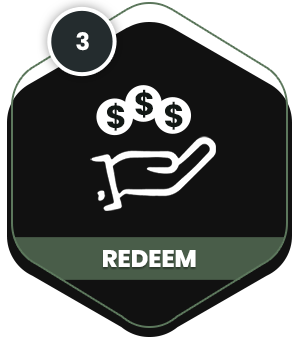 redeem icon with background