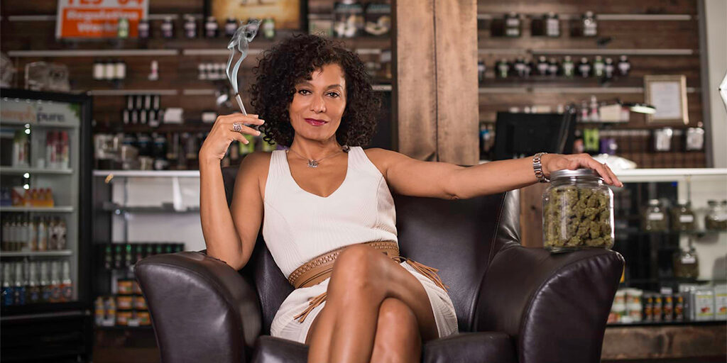 women smoking cannabis