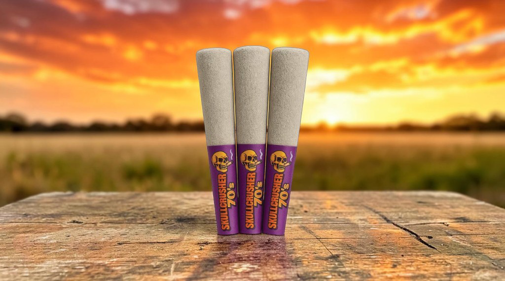 Skullcrusher 70's by RAD - Iced Raspberry - Quad Diamond Infused Pre-Roll