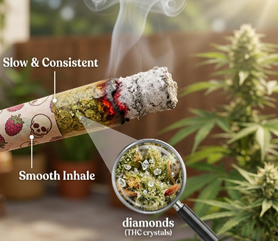 cannabis preroll burn quality