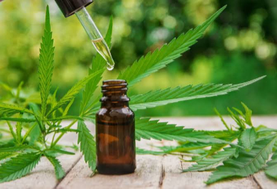 cannabis tincture with dropper