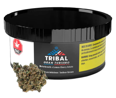 tribal gran turismo flower and packaging