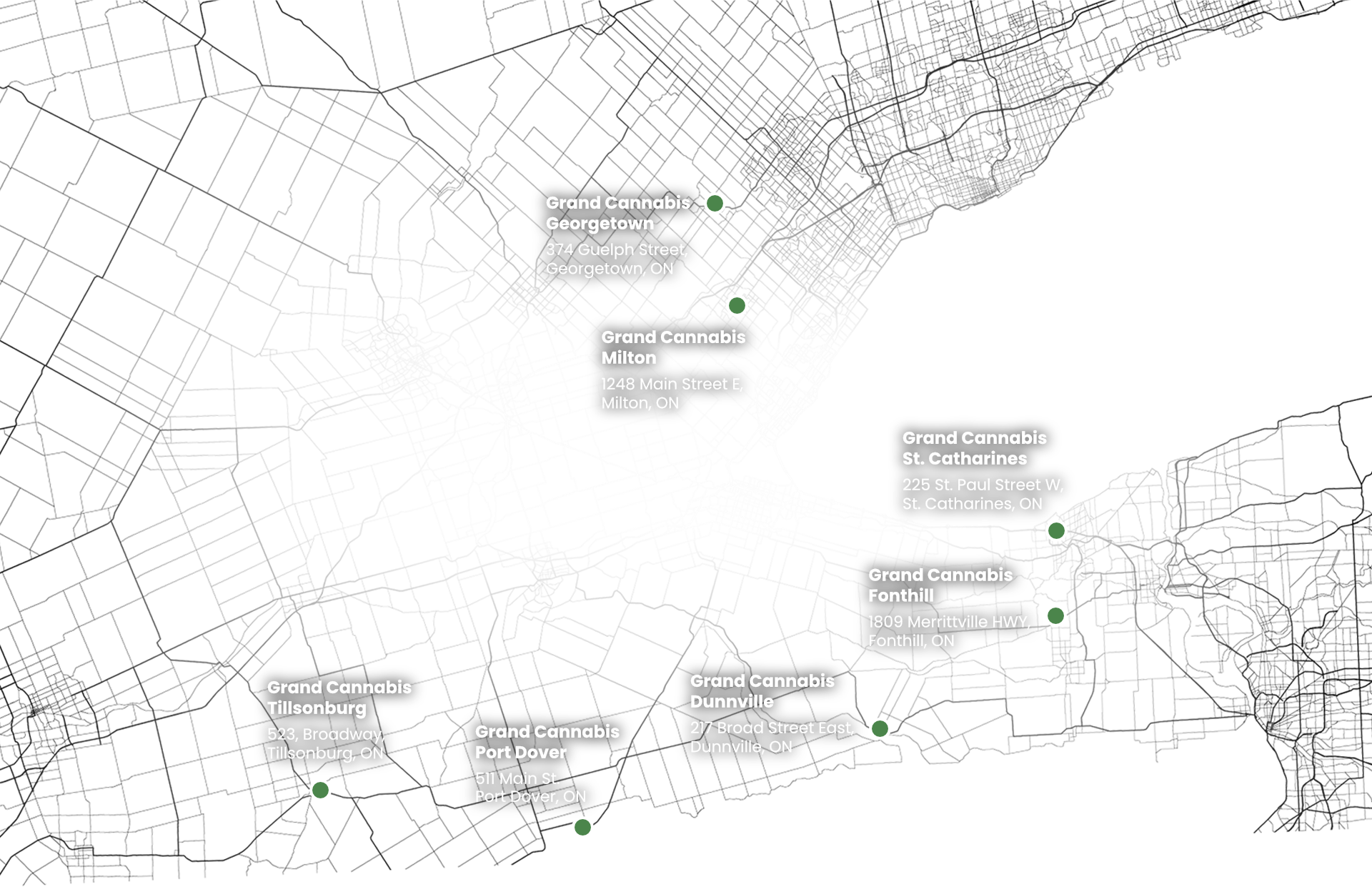 Grand Cannabis Locations Map