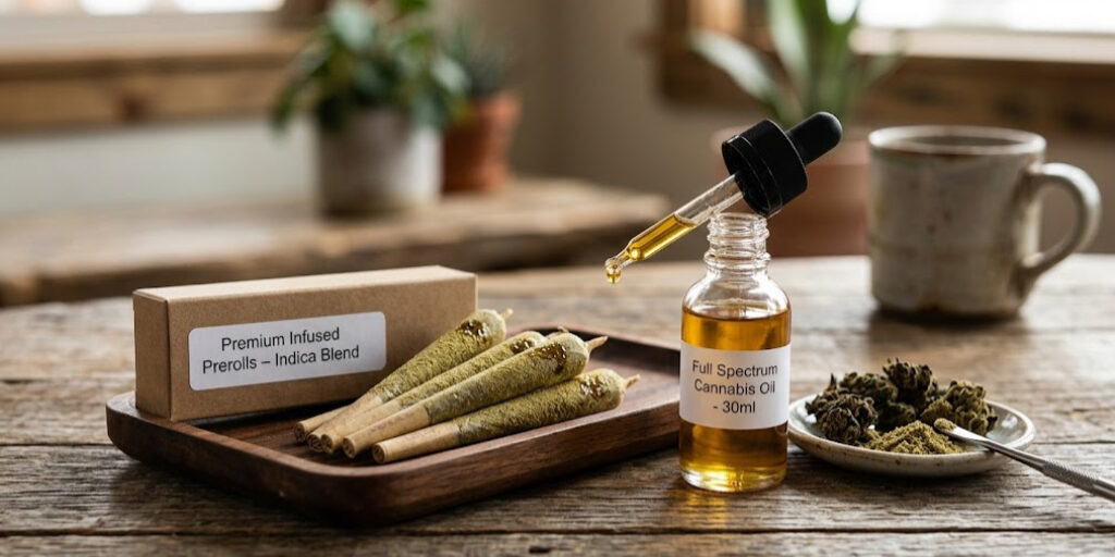 cannabis prerolls infused with oil