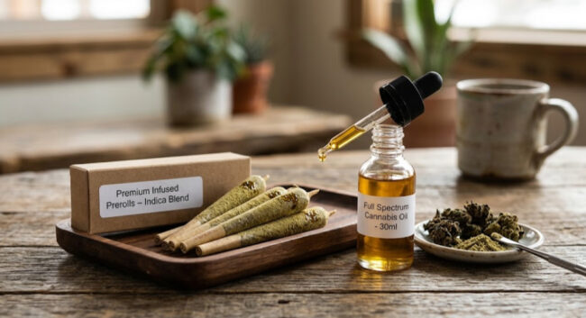 cannabis prerolls infused with oil
