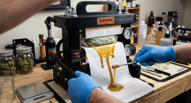 rosin pressing