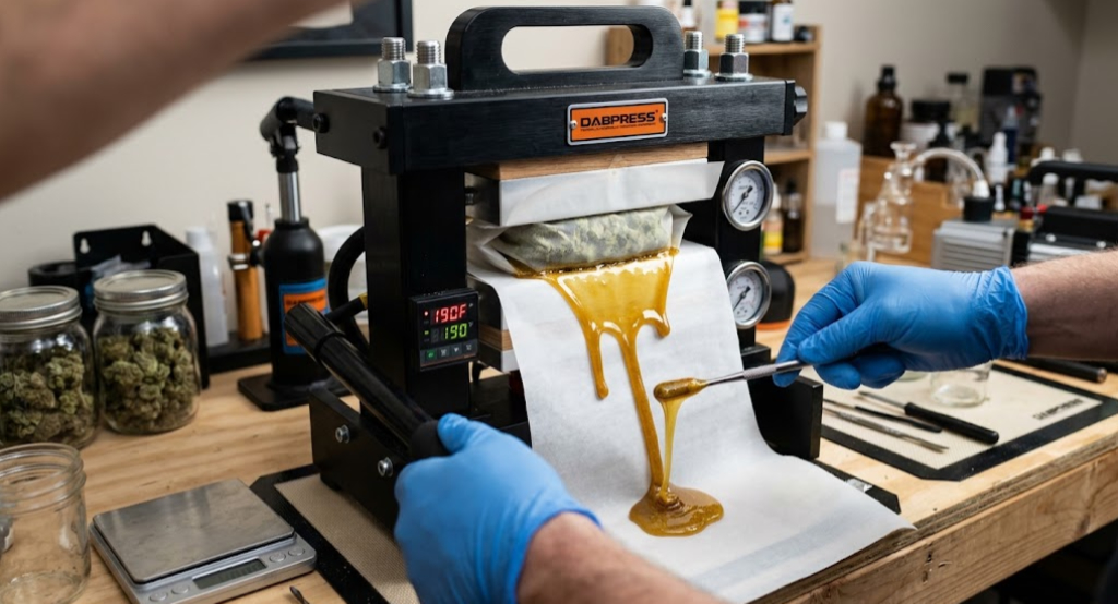 rosin pressing