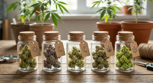 cannabis in glass jars cannabis in glass jars