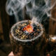 cannabis burning in a bowl pipe