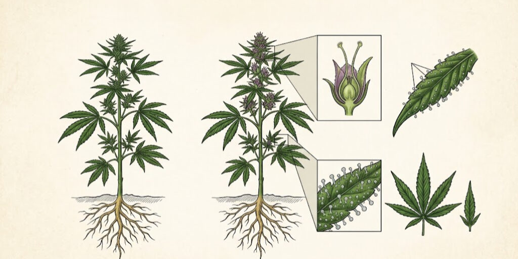 cannabis plant anatomy cannabis plant anatomy