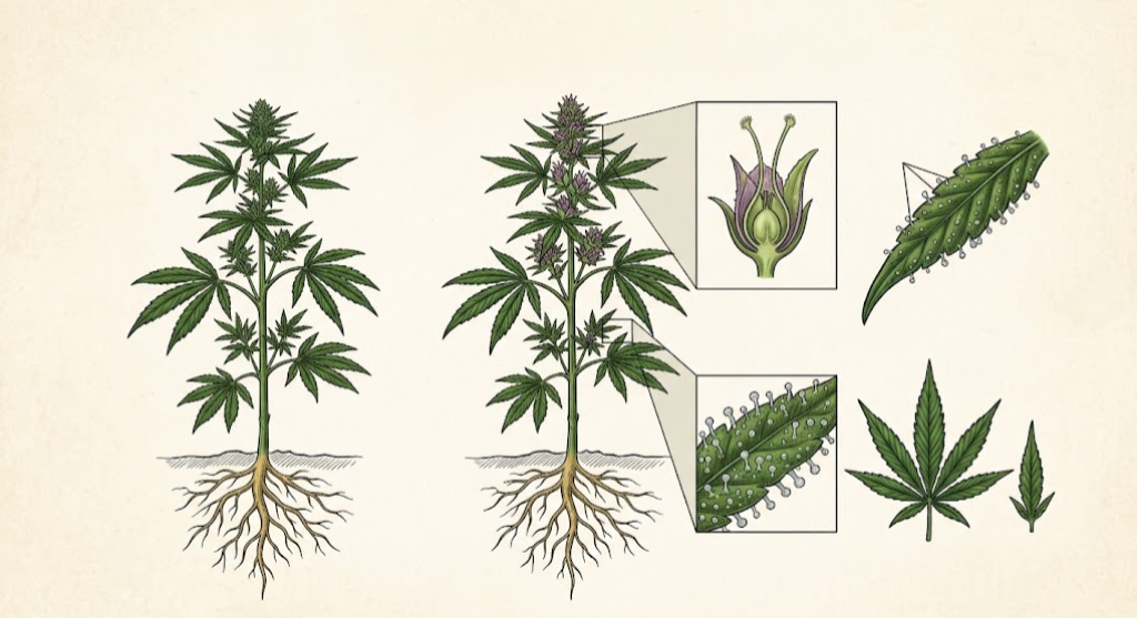 cannabis plant anatomy