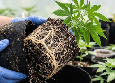 cannabis plant roots